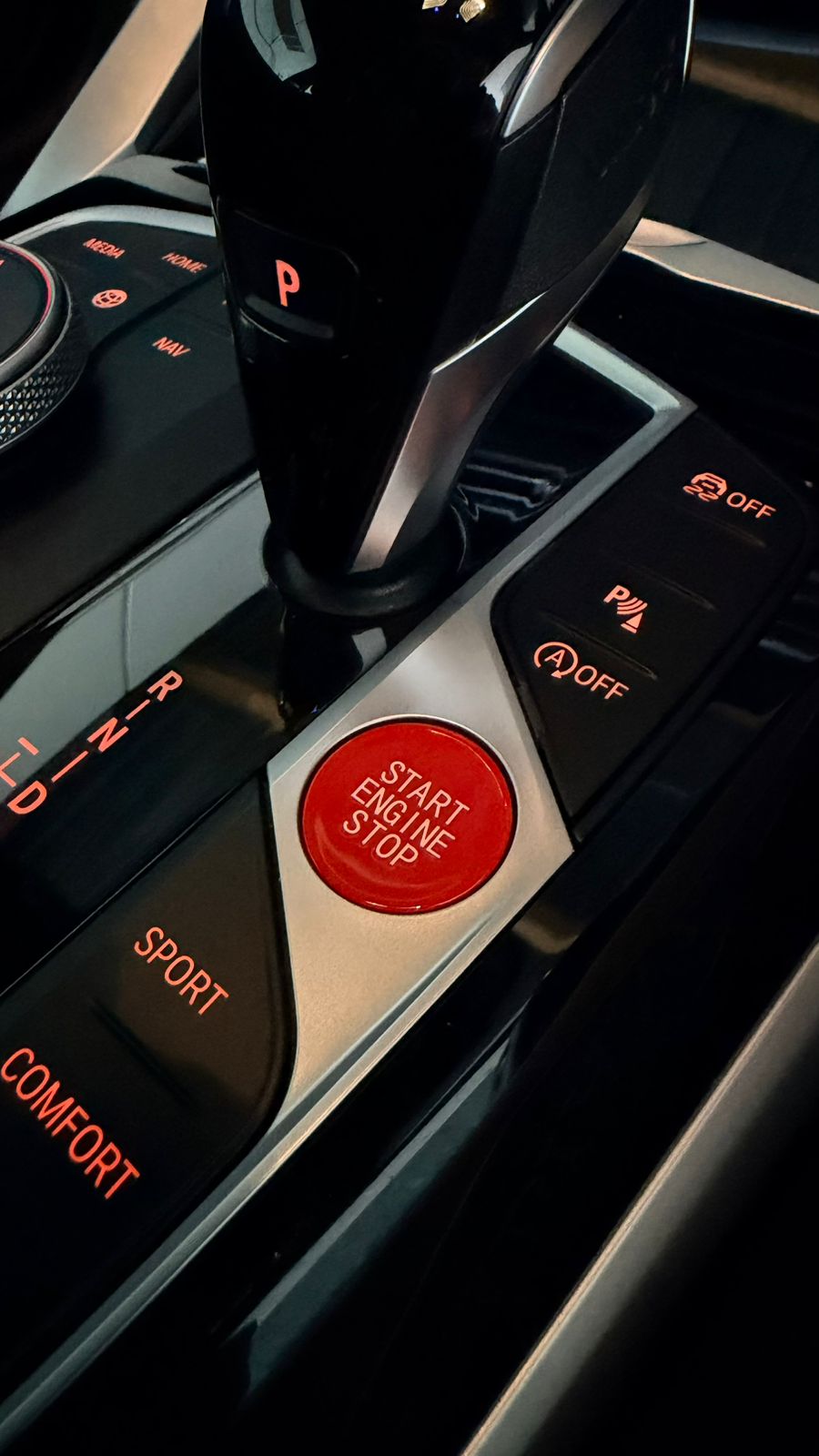 G series start/stop button Red