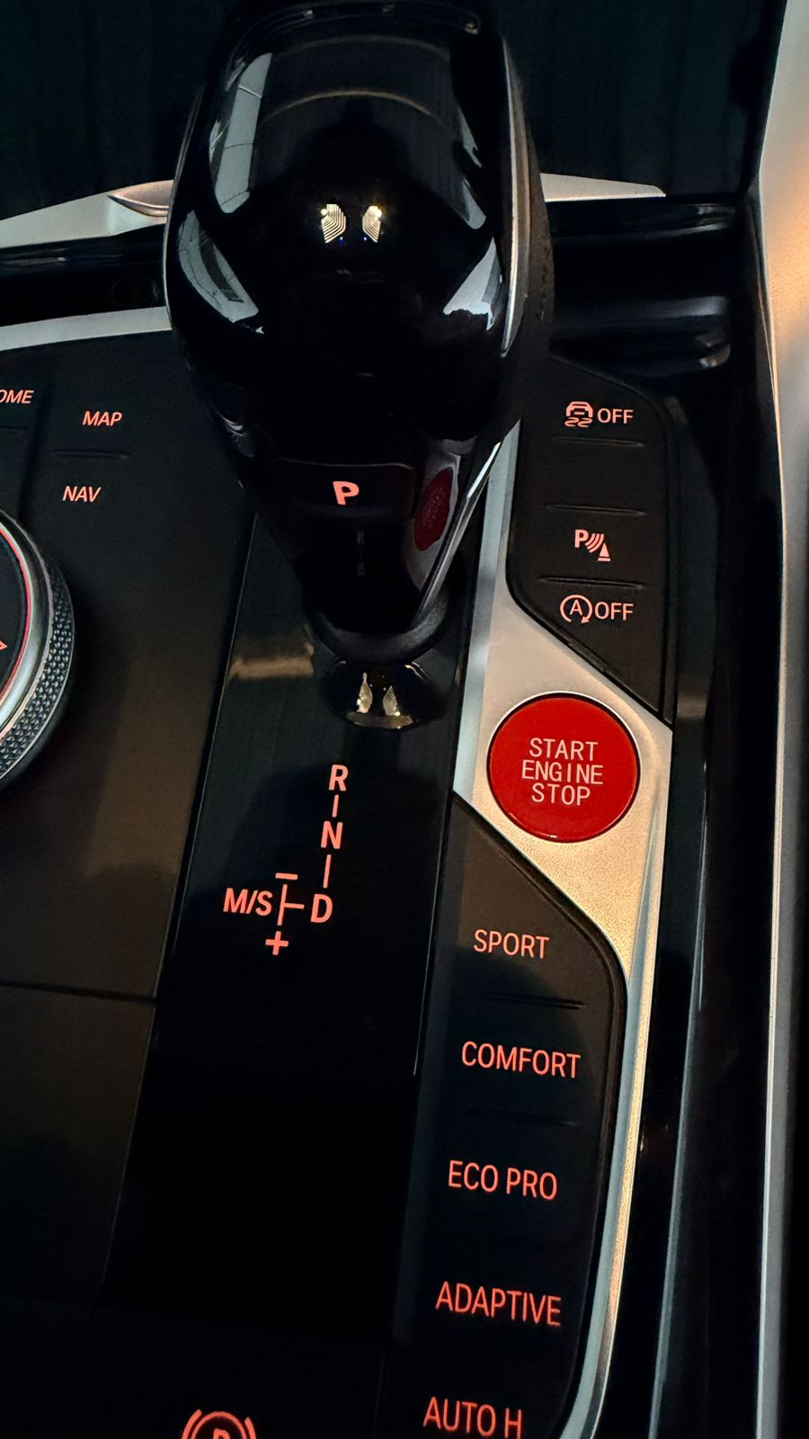 G series start/stop button Red